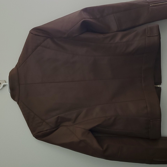 Cole Haan signature racer jacket with panels - Picture 4 of 7